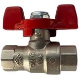 Pakkens 1/4" Kelebek Volanlı Küresel Vana Dişi / Dişi