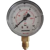 Pakkens 63 Mm Manometre 0-10 Bar Alttan Bağlantılı Hassas Ölçüm Özellikleriyle