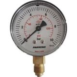 Pakkens Banyo Tesisatı 0-10 Bar Manometre 63Mm 1/4"