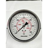 Pakkens Çap 100 Pano Tip Gliserinli Manometre - Pakkens - 600 BAR