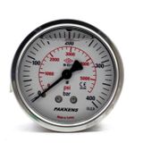 Pakkens Gliserinli G 1/4 inç 0-400 Bar 63 mm Arkadan Bağlantılı Panotipi Manometre