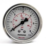 Pakkens Gliserinli G 1/4 inç 0-6 Bar 63 mm Arkadan Bağlantılı Manometre