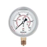 Pakkens Manometre Gliserinli Nw 100 Alt Bağlantılı 250 Bar