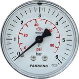 Pakkens Manometre Q63 6 Bar Ark.ç.