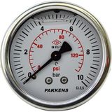 Pakkens Manometre Q63 Gls.10 Bar Ark.ç.pano