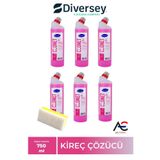 PAKLİNE Clonet Extra Banyo Temizleyici Ve Kireç Çözücü 750 ml 6 Adet + Hassas Temizlik Süngeri 1 Adet 160gr