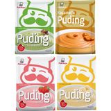 Pakmaya 4'lü Puding Seti (Karamelli, Muzlu, Çilekli, Antep Fıstıklı) - 117 gr