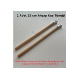 Paks Pet 2 Adet 25 cm Ahşap Kuş Tüneği,Muhabbet Kuşu Tüneği,Sultan Papağanı Tüneği,Kanarya Tüneği