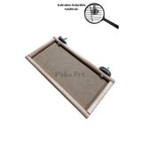 Paks Pet Büyük Boy Kuş Dinlenme Tüneği , Kuş Oyuncağı , Ahşap El Yapımı Sultan Papağanı Tüneği 20x10cm
