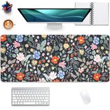 PAKWMFEVGD Çilek Çiçekleri Mouse Pad Masa Pedi, Dikişli Kenarları ile Genişletilmiş Oyun Fare Altlığı Kaymaz Su Geçirmez Kauçuk Tabanlı Mous Mat Ofis, Bilgisayar, Klavye, Dizüstü Bilgisayar ve Ev Masası Pedi