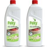 Paky Halı Şampuanı 2 Adet 1000 ml Elde Yıkama Deterjanı ile Halı Temizliği İçin Etkili