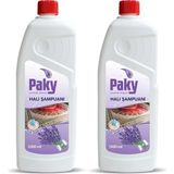 Paky Lavanta Halı Şampuanı 2 Adet 1000 ml Elde Yıkama Deterjanı ile Derin Temizlik Sağlar