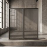 Palace Aluminium Çift Kapılı Akordeon Plise Sineklik – Pencere Sistemleri Için Premium Seri - Antrasit - 80 x 200