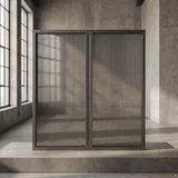 Palace Aluminium Çift Kapılı Akordeon Plise Sineklik – Pencere Sistemleri Için Premium Seri - Antrasit - 90 x 210