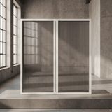 Palace Aluminium Çift Kapılı Akordeon Plise Sineklik – Pencere Sistemleri Için Premium Seri - Beyaz - 80 x 200