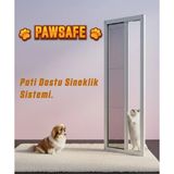 Palace Aluminium Pawsafe Tek Kapılı Pati Dostu Plise Sineklik Kapı - Beyaz - 70 x 180
