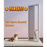 Palace Aluminium Pawsafe Tek Kapılı Pati Dostu Plise Sineklik Kapı - Beyaz - 90 x 210