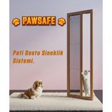 Palace Aluminium Pawsafe Tek Kapılı Pati Dostu Plise Sineklik Kapı - Maun - 70 x 180