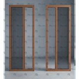 Palace Aluminium Sürgülü Katlı Sineklik Kapı - Ölçüye Göre Üretim - Maun - 90 x 210