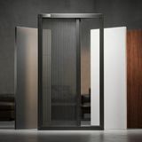 Palace Aluminium Tek Kapılı Akordeon Plise Sineklik – Kapi Sistemleri Için Premium Seri - Antrasit - 80 x 200