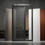Palace Aluminium Tek Kapılı Akordeon Plise Sineklik – Kapi Sistemleri Için Premium Seri - Antrasit - 90 x 210