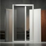 Palace Aluminium Tek Kapılı Akordeon Plise Sineklik – Kapi Sistemleri Için Premium Seri - Beyaz - 70 x 180