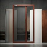 Palace Aluminium Tek Kapılı Akordeon Plise Sineklik – Pencere Sistemleri Için Premium Seri - Maun - 60 x 130