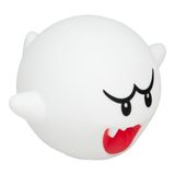 Paladone Super Mario Boo SquishyGlo Light - Çocuklar ve Gençler için Resmi Lisanslı Nintendo Silikon Lamba - Kablosuz, Şarj Edilebilir Gece Lambası - Eğlenceli Yatak Odası Dekoru ve Koleksiyon Oyun