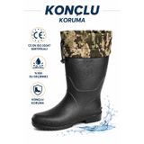 PALALI Del-Rey O4 CE Belgeli Su Geçirmez PVC Kısa İş Çizmesi Konçlu Unisex Bahçe Kurye Oto Yıkama Çizmesi