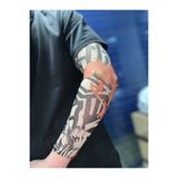 Palas Motor DÖVME DESENLİ KOLLUK / MOTORCULAR İÇİN GÜNEŞ YANIĞINA KARŞI SERİN TUTAN KOL AKSESUARI / ESNEK