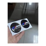 Palas Motor Motosiklet / Araba İçin 1 Çift Reçine Damla Etiket / Dolgu sticker Mpower Bmw / 5cm çapında