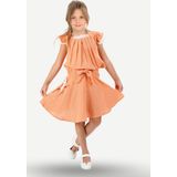 Pale Muslin Dantelli Kız Çocuk Tunik + Etekli Takım