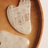 Paleo Kristal Kuvars Gua Sha Doğal Taş Masaj Aleti (1 Adet)