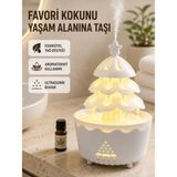 Palera Store 250 ml Şans Ağacı Hava Nemlendirici Çok Renkli Işıklı Aroma Cihazı - Lisinya