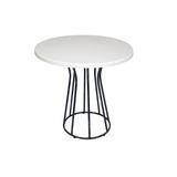 Palermo Yuvarlak Masa Çap 80Cm - (Werzalit, Wermodin Ve Allzalit Tabla) - Beyaz