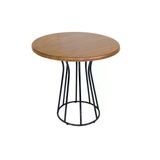 Palermo Yuvarlak Masa Çap 80Cm - (Werzalit, Wermodin Ve Allzalit Tabla) - Koyu Ahşap