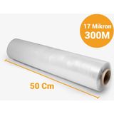 Palet Streç Film 50 cm 300 Metre 17 Mikron Sarı Renk Yüksek Performans Özelliği ile