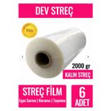 Palet Streci 2000 Gram 300 Metre X 50Cm Endüstriyel Palet Streç Film Paketleme Taşınma Streci
