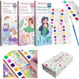 Paletli Sulu Boya Etkinlik Seti, Kendin Yap (Dıy) Kitap Ayracı, Çocuklar ve Yetişkinler Için 3 A