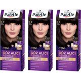 Palette 3-0 Koyu Kahve 3 Paket Saç Boyası