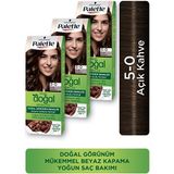 Palette 5-0 Açık Kahve Saç Boyası X 3 Adet Kalıcı Doğal Renkler ile Yoğun Saç Bakımı Sağlar