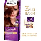 Palette 5-68 Kestane Saç Boyası Amonyaklı Krem Formda Kadınlar İçin Uzun Süre Kalıcı Renk