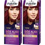 Palette 6-88 Yoğun Kızıl Saç Boyası X 2 Aydınlatıcı Etki ile Uzun Süre Kalıcı Renk - 6.88