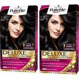 Palette Deluxe 1.0 Siyah Krem Saç Boyası 2 Adet Derinlemesine Bakım