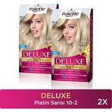 Palette Deluxe 10-2 Platin Sarısı Saç Boyası Krem Formda 2 Adet Amonyaklı Derinlemesine Bakım - 10.2