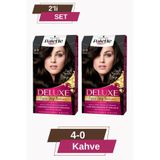 Palette Deluxe 4-0 Kahve Zengin Yağ Bakımı Kit Saç Boyası Bakım Maskesi X 2 Adet Saç Boyası
