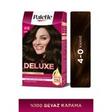 Palette Deluxe 4-0 Kahve Zengin Yağ Bakımı Kit Saç Boyası Bakım Maskesi