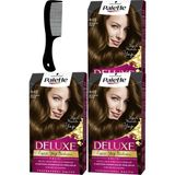 Palette Deluxe 4-65 Büyüleyici Kahve x3 Saç Boyası+Saç Açıcı Tarak