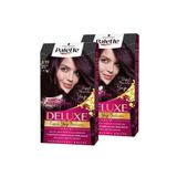 Palette Deluxe 4 99 Patlıcan Moru 2 Adet Saç Boyası