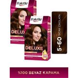 Palette Deluxe 5-60 Sıcak Çikolata Amonyaklı Kalıcı Saç Boyası 115 ml Zengin Yağ Bakımı